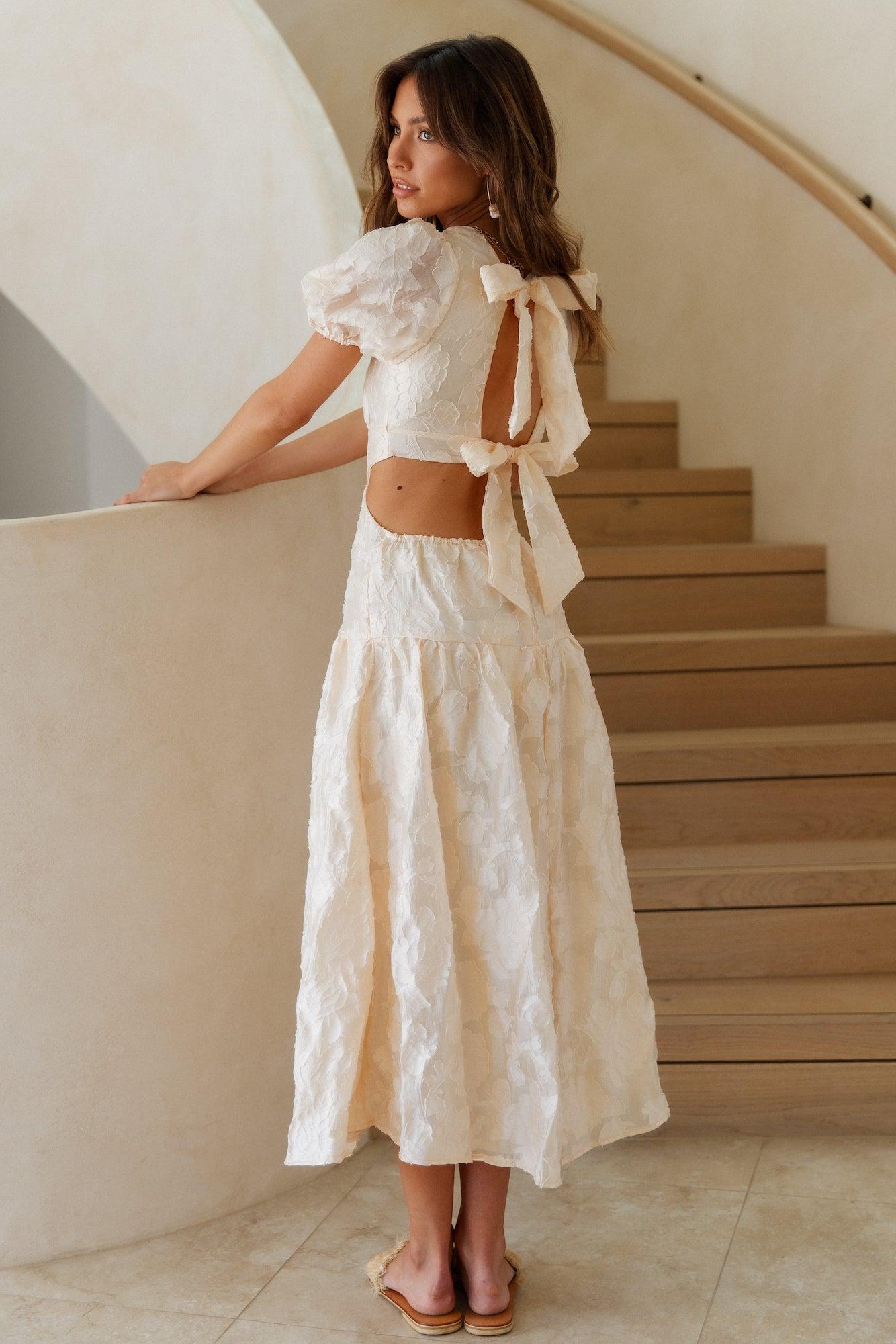 Make The Most Maxi Dress Cream Product Image