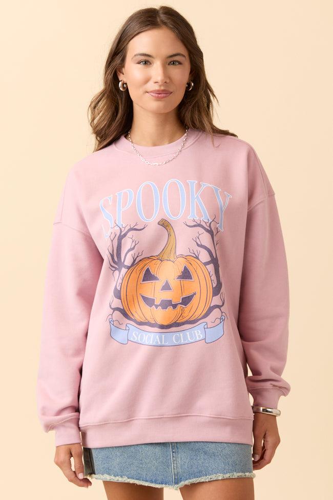 Spooky Social Club Mauve Graphic Sweatshirt Product Image