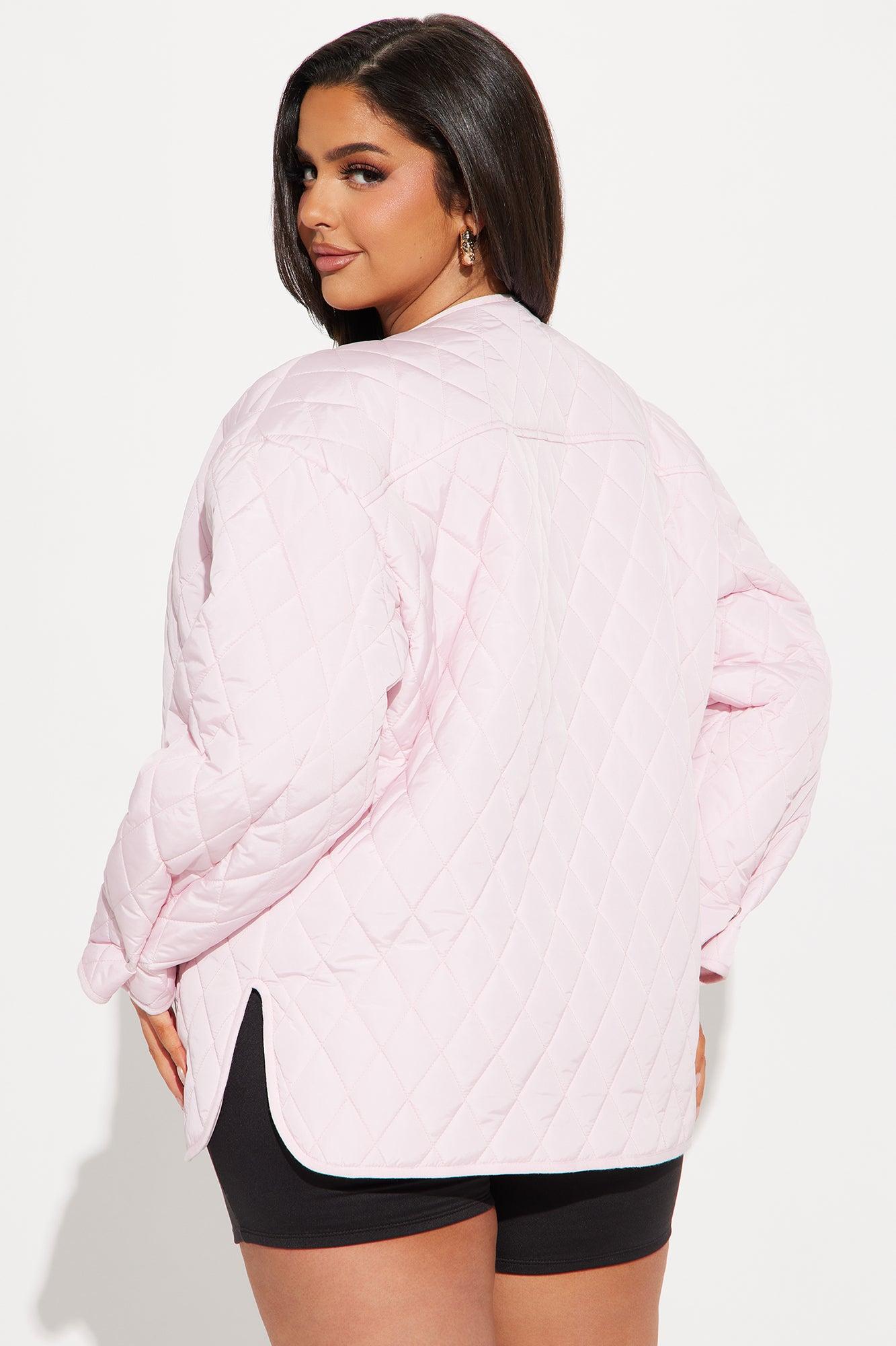 Mountain Highs Quilted Lightweight Jacket - Blush Female Product Image