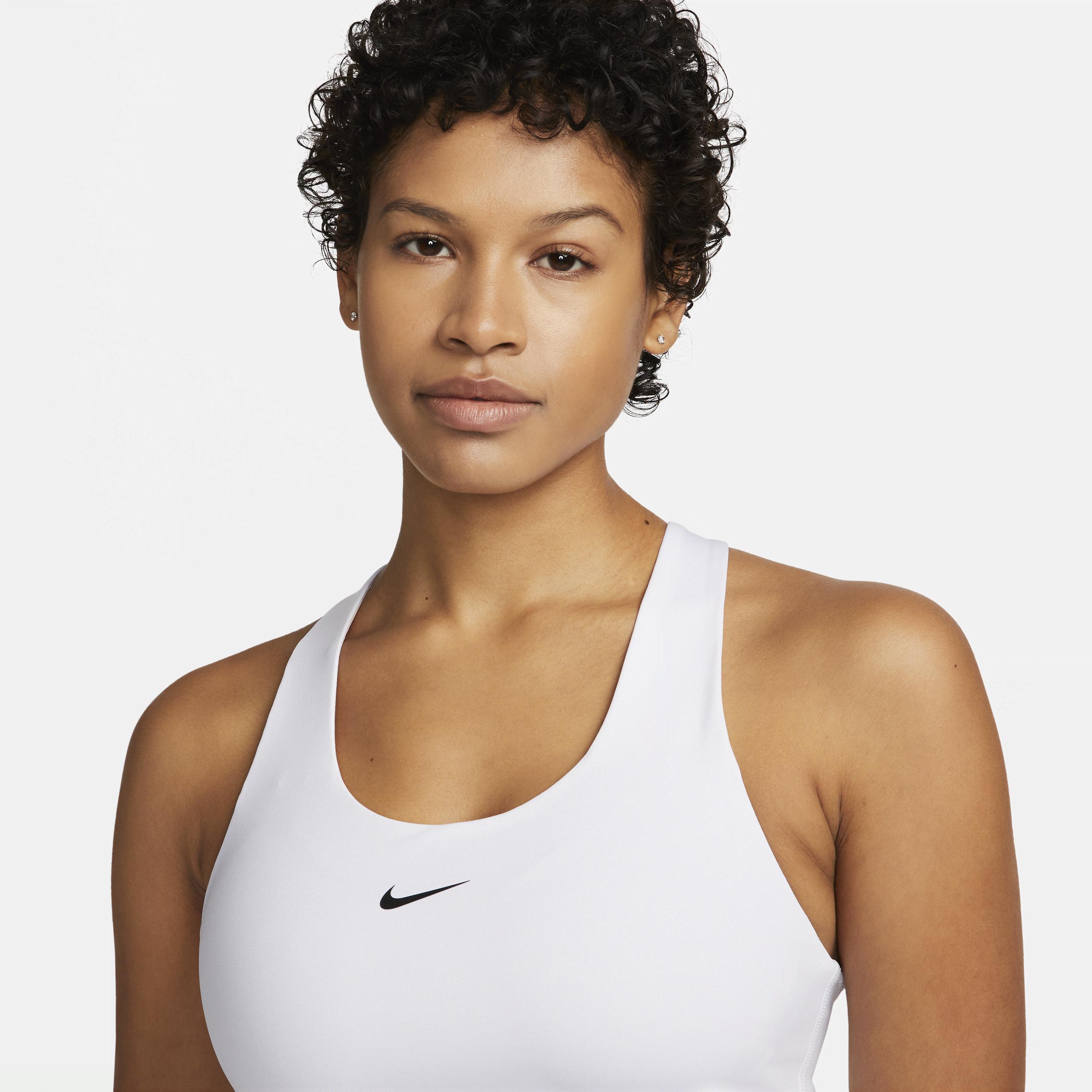 Nike Womens Swoosh Medium-Support Padded Sports Bra Tank Top | DV9897-100 Product Image