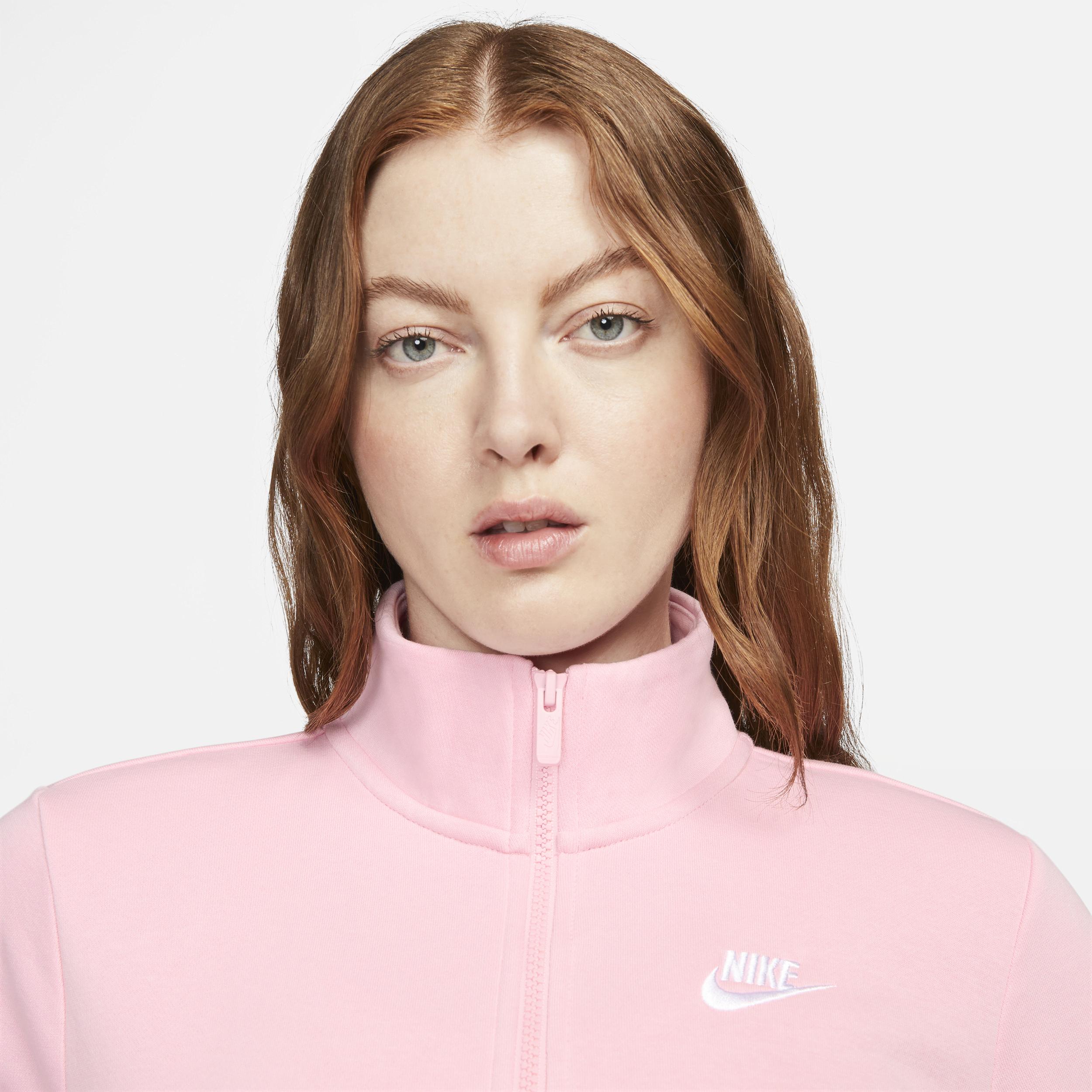 Womens Nike Sportswear Club Fleece 1/2-Zip Sweatshirt | DQ5838-690 Product Image