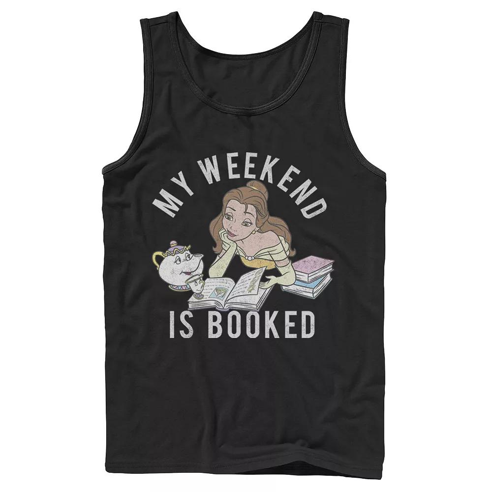 Disney's Beauty And The Beast Belle My Weekend Is Booked Men's Tank Top,  Product Image