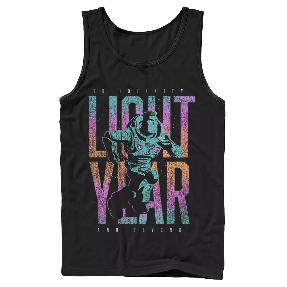 Disney / Pixar's Lightyear Men's To Infinity And Beyond Buzz Phrase Tank Top,  Product Image