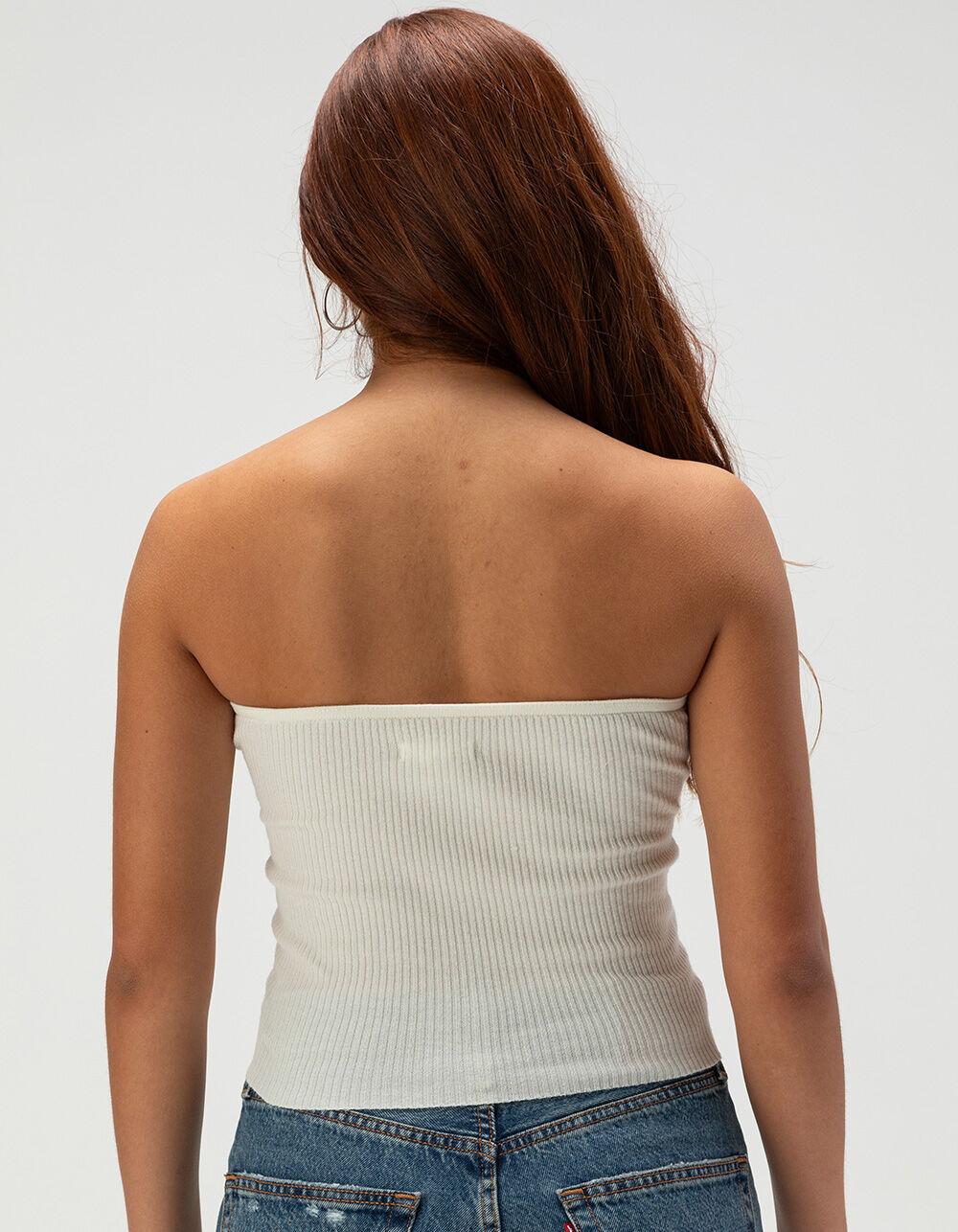 FULL TILT Twist Womens Tube Top - CREAM Product Image