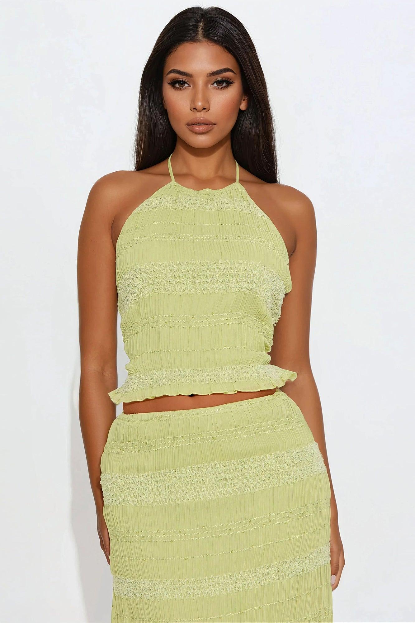 Florence Maxi Skirt Set - Sage Product Image