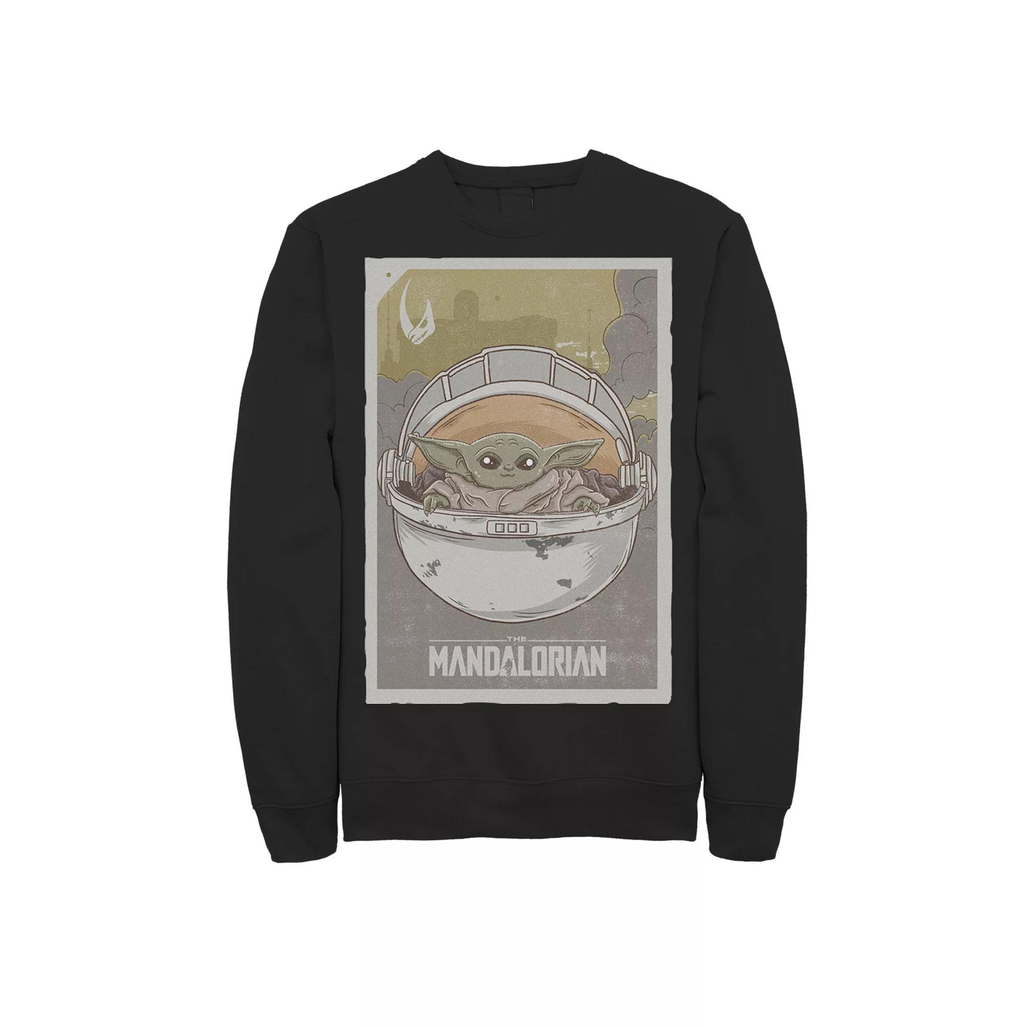 Men's Star Wars The Mandalorian The Child aka Baby Yoda Poster Sweatshirt,  Product Image