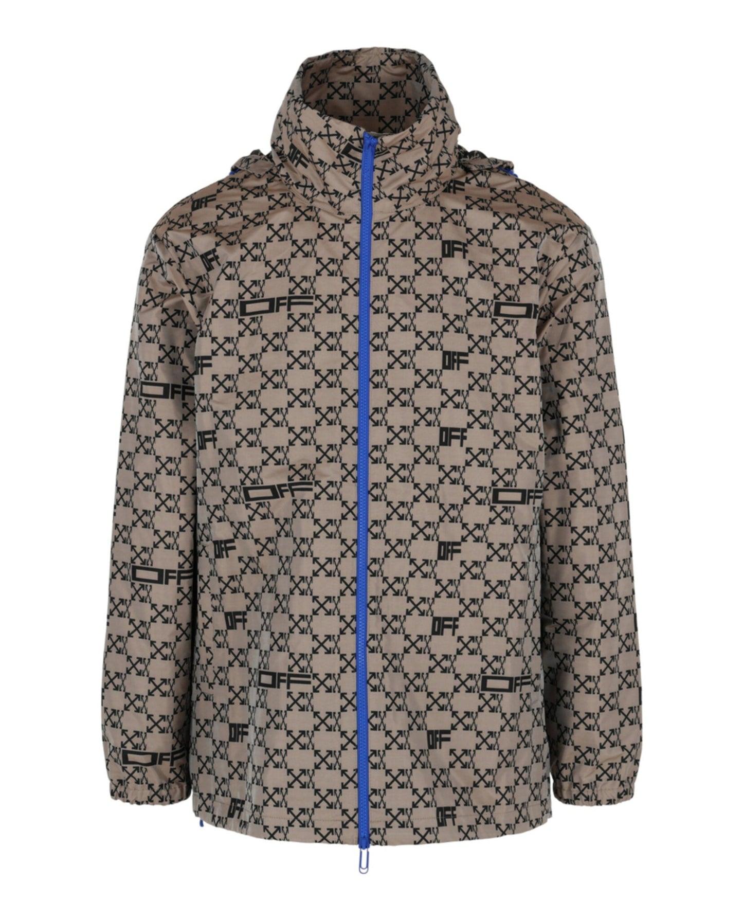 Off-White Monogram Allover Windbreaker Jacket Male Product Image