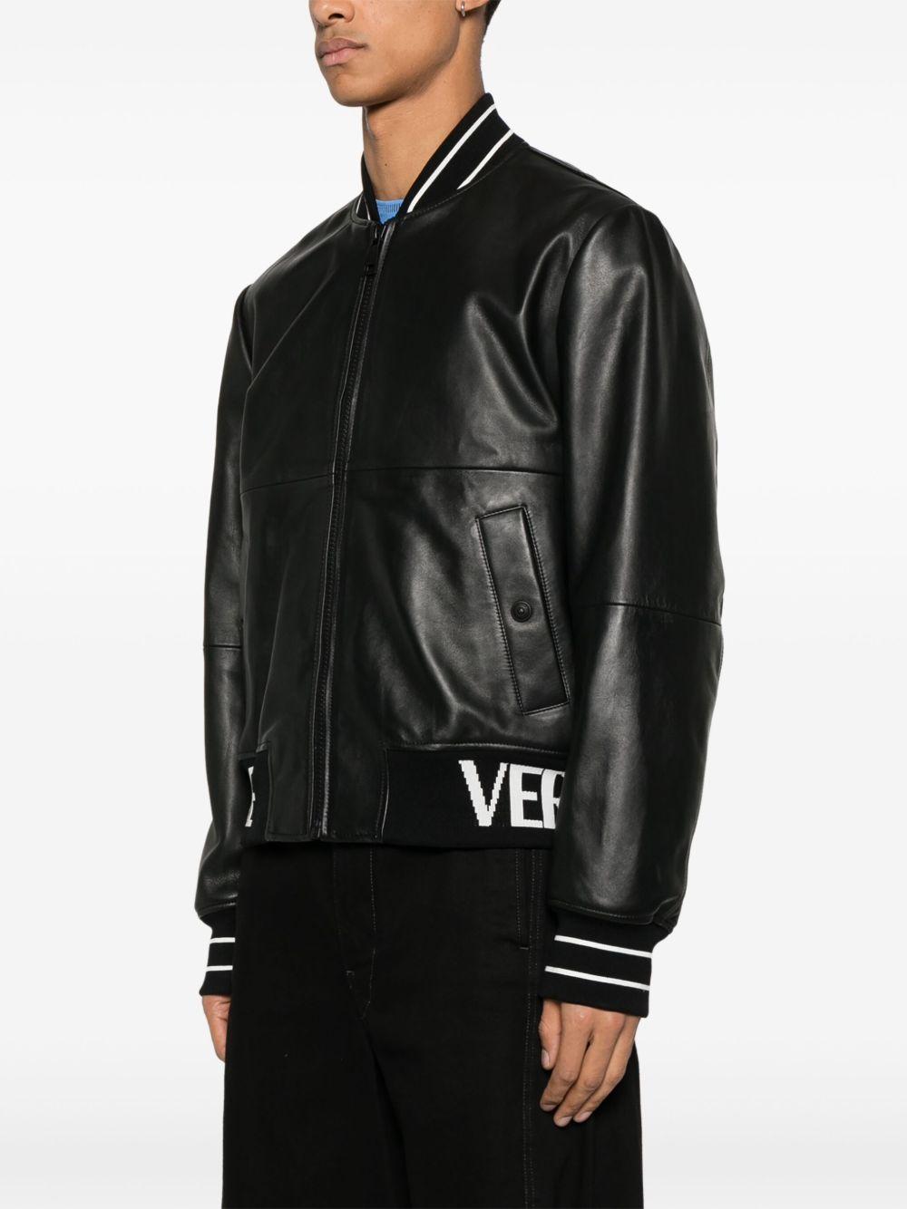 logo-jacquard jacket Product Image