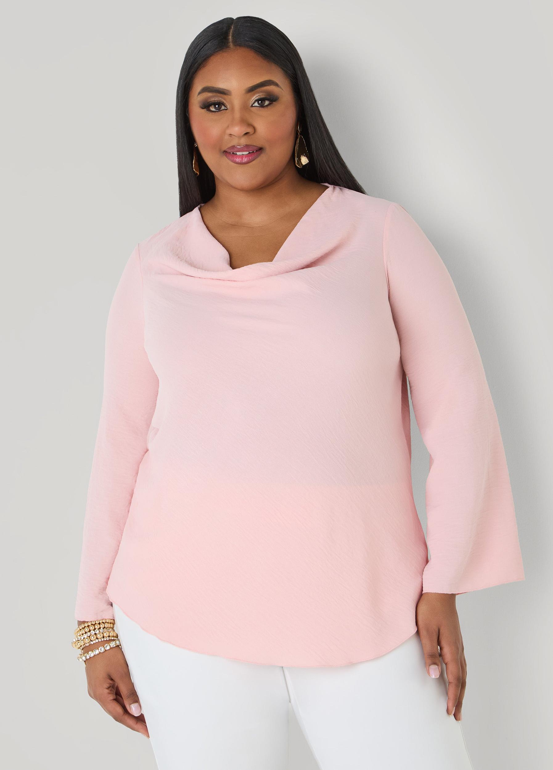 Textured Cowl Neck Blouse Product Image