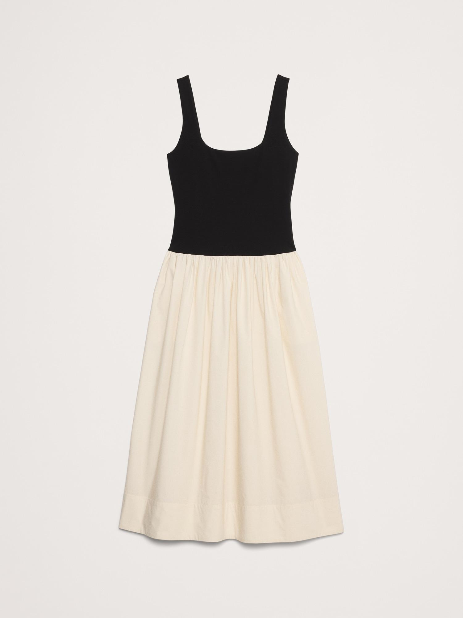 Drop-Waist Midi Dress Product Image