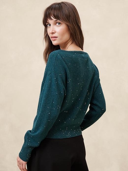 Asymmetrical Sequin Sweater Product Image
