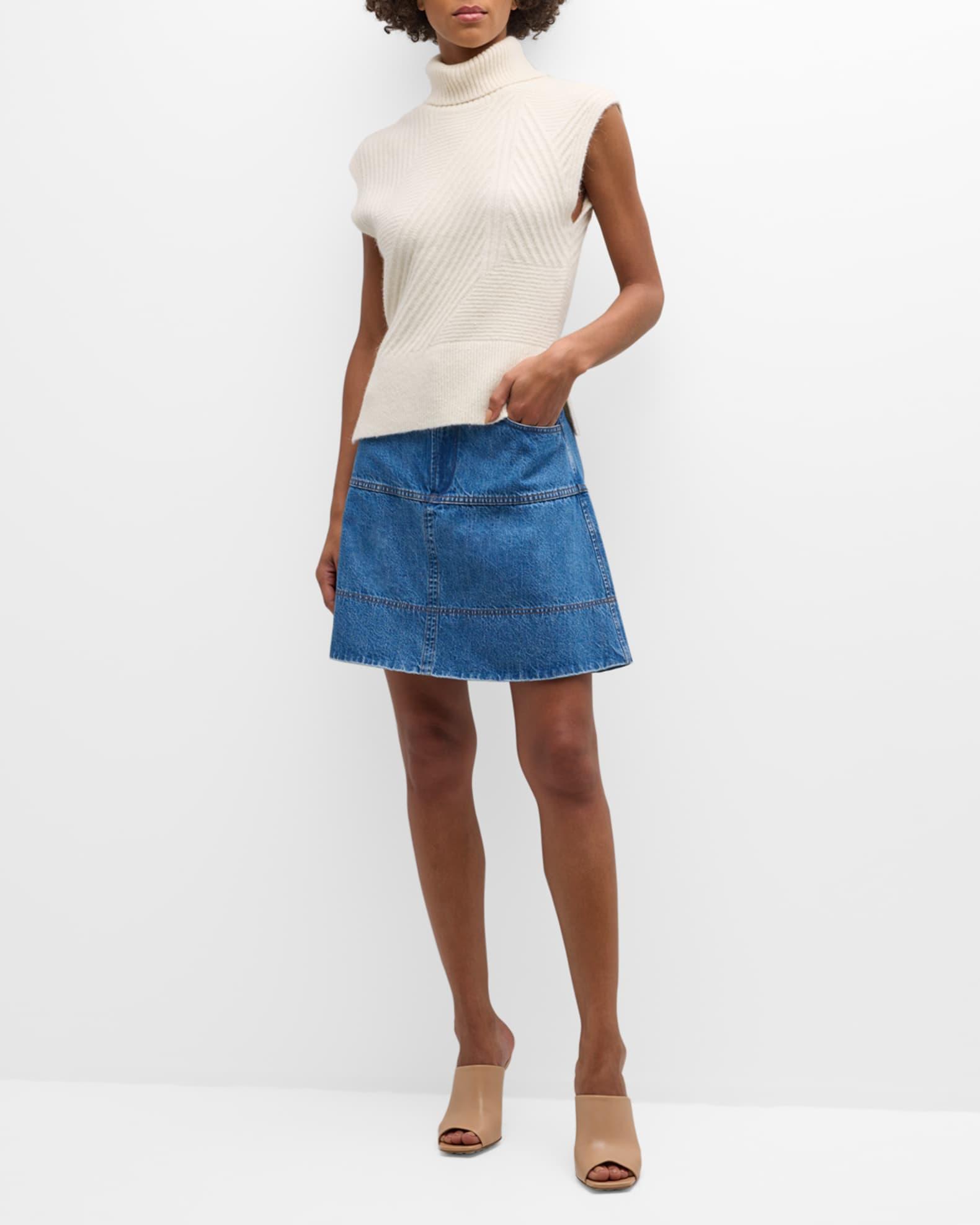 Aaron Alpaca Knit Sleeveless Turtleneck Sweater Product Image