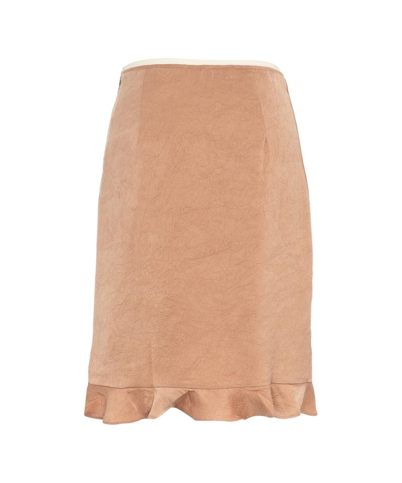 Crinkled satin skirt 'Sesse' Product Image