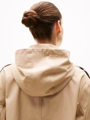 Hooded Trench Coat Product Image