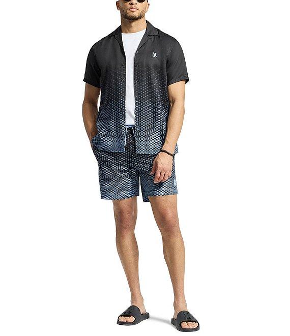 Psycho Bunny Bendigo Tencel Short Sleeve Woven Camp Shirt Product Image