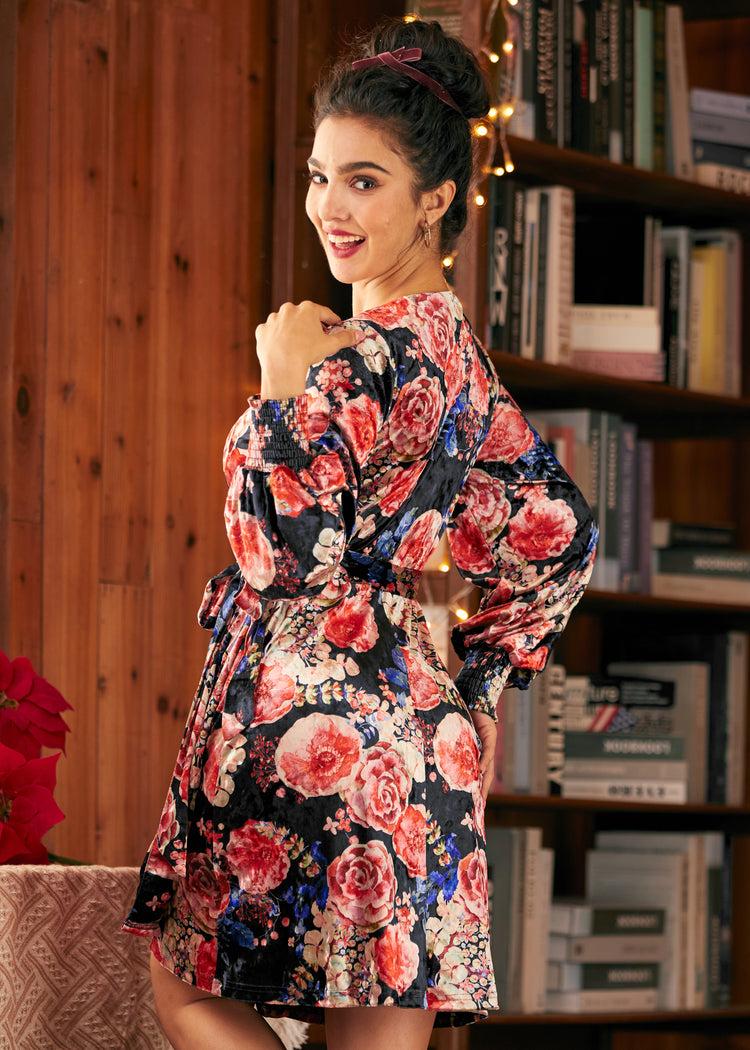 Celestial Silhouette Balloon Sleeve Dress Product Image