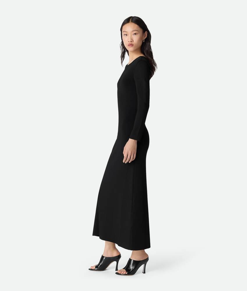 Women's Compact Viscose Dress in Black Product Image