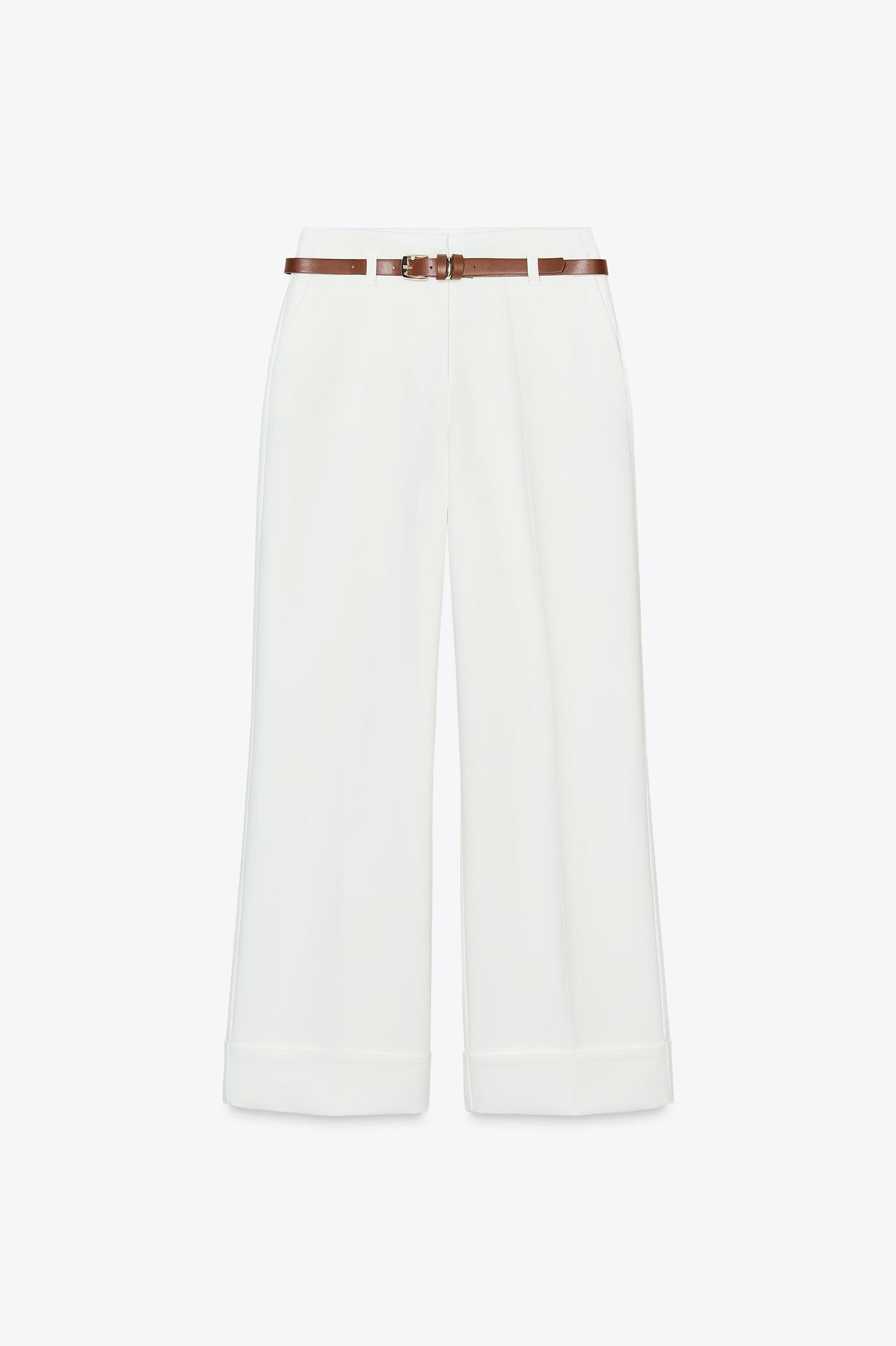 BELTED CUFFED PANTS Product Image