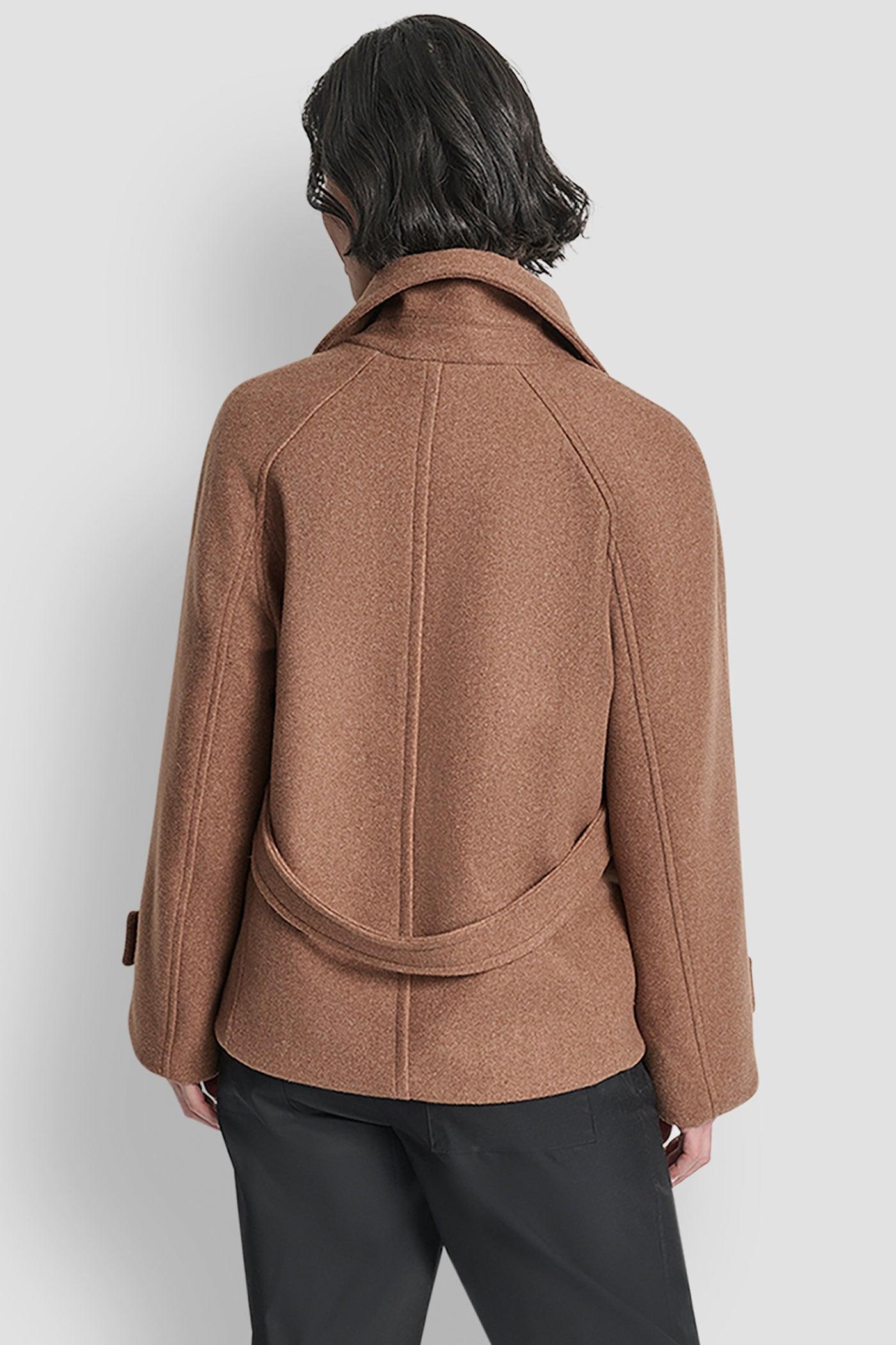 SHORT FAUX WOOL JACKET Product Image