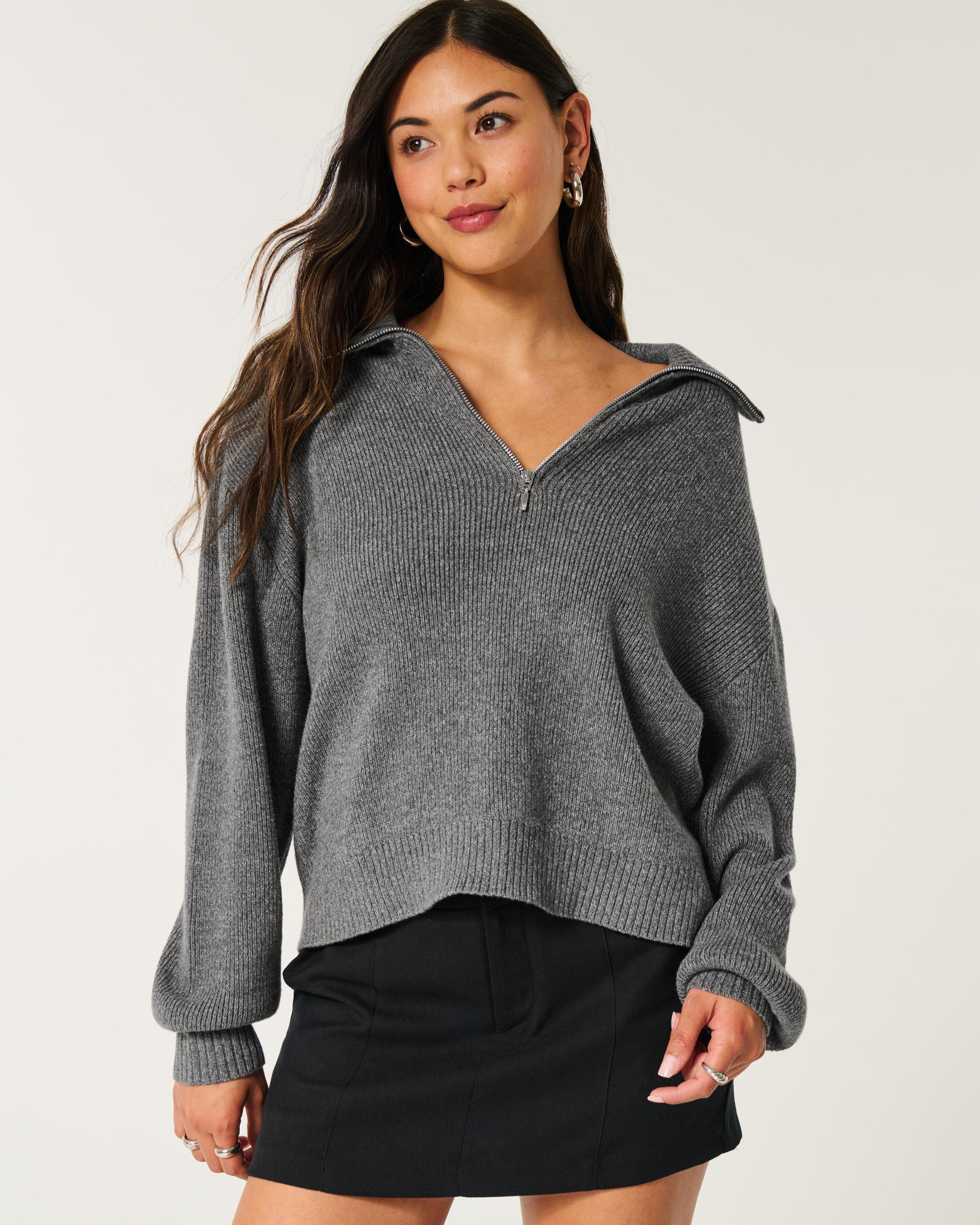 Oversized Half-Zip Sweater Product Image