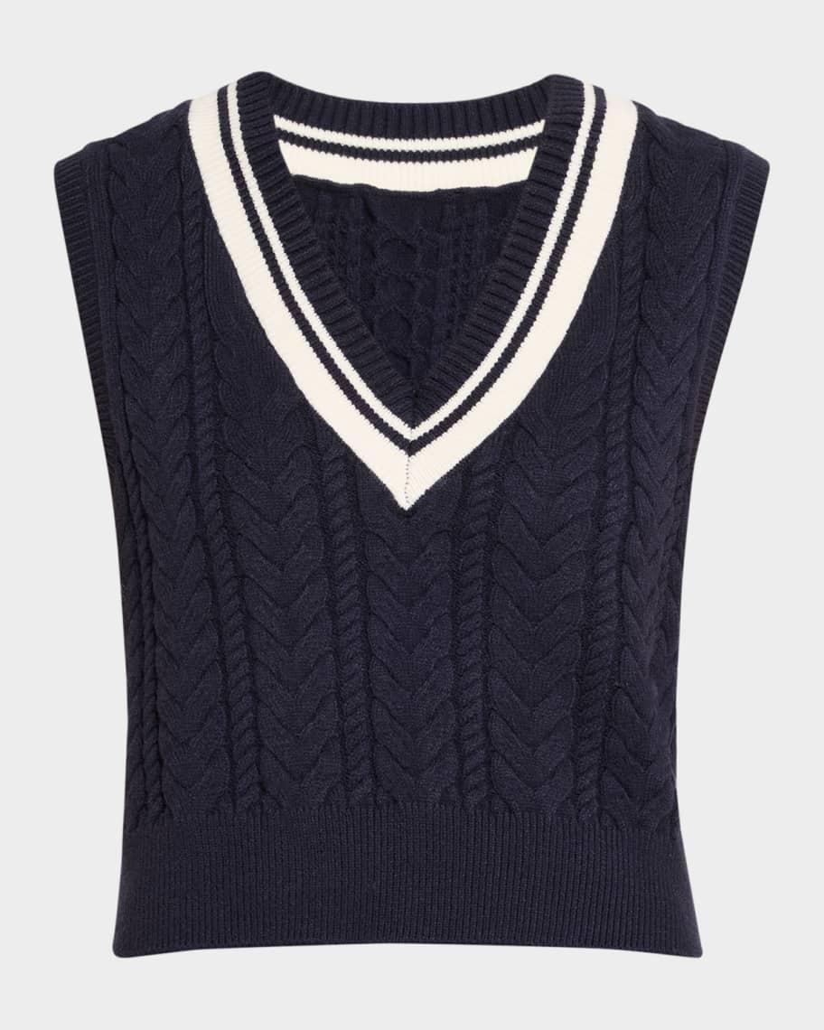 The Cable Knit Vest Product Image