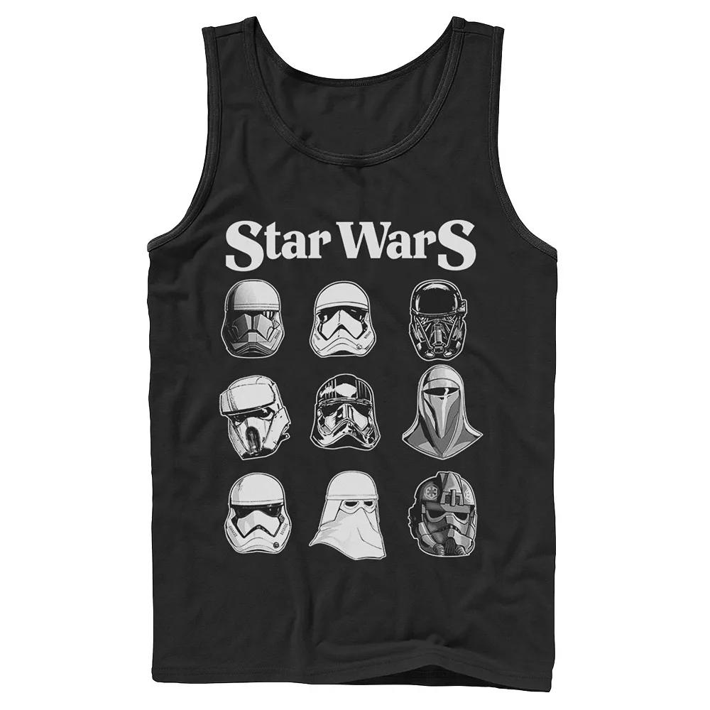 Men's Star Wars Storm Trooper Helmets Poster Tank Top,  Product Image