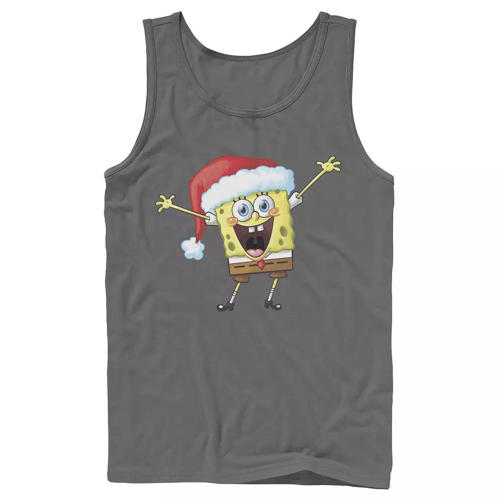 Men's Spongebob Squarepants One Happy Sponge Holiday Tank Top,  Product Image