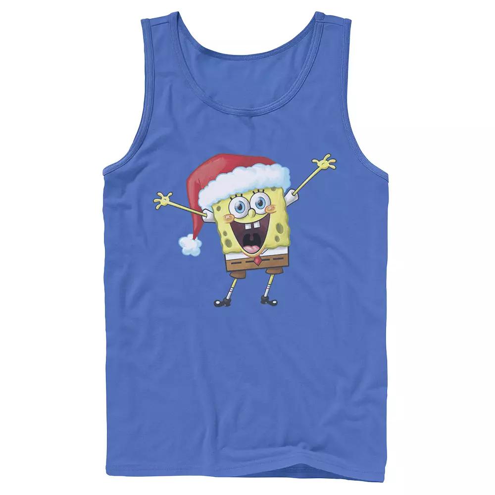 Men's Spongebob Squarepants One Happy Sponge Holiday Tank Top,  Product Image