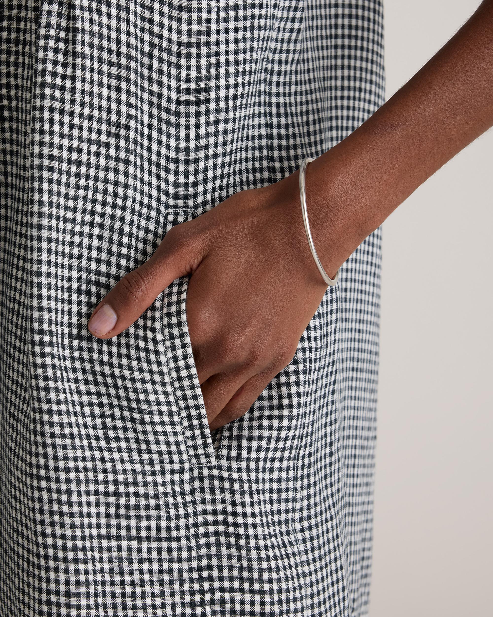 Quince | Women's 100% European Linen Sleeveless Swing Dress Size XS Product Image