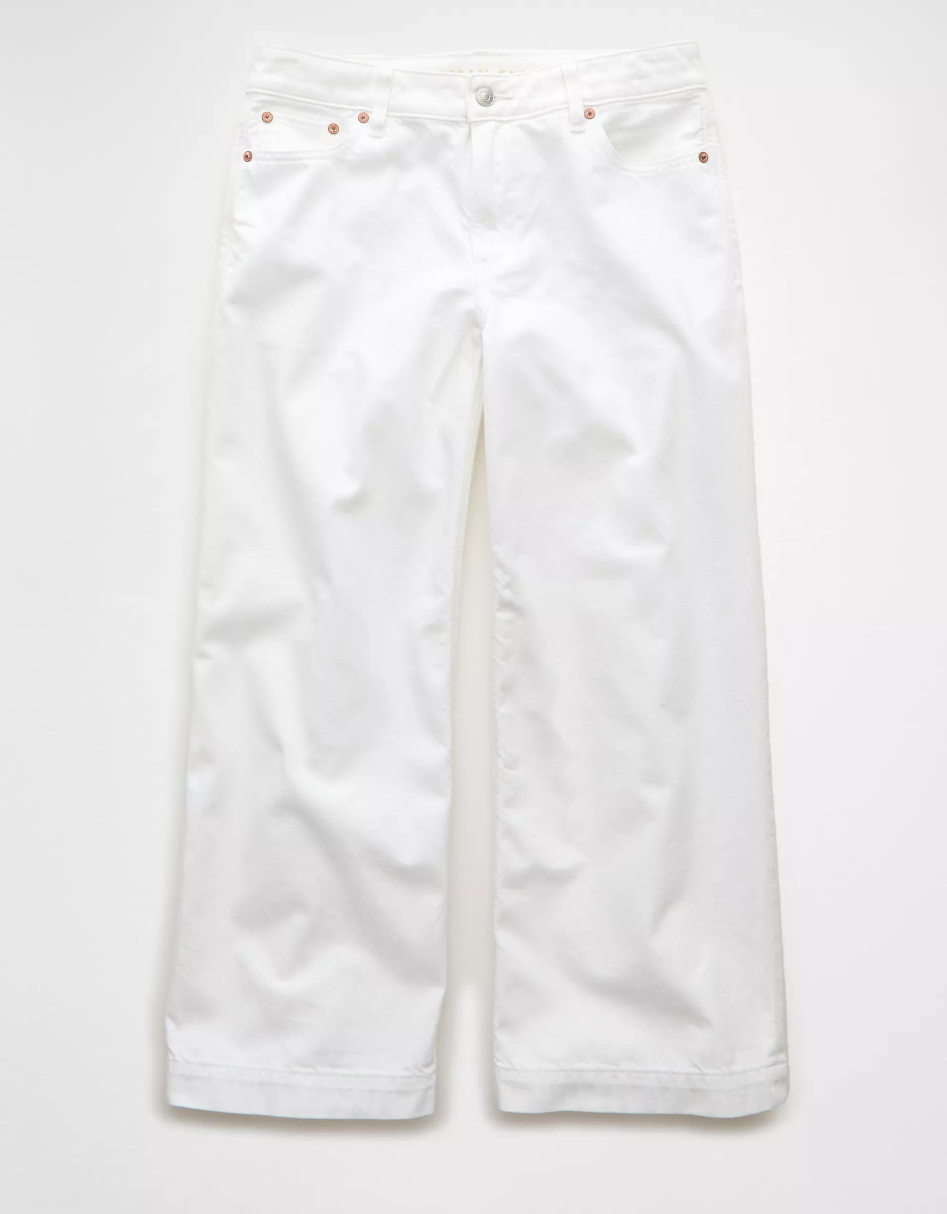 AE Dreamy Drape Strigid Low-Rise Baggy Wide-Leg Crop Jean Product Image