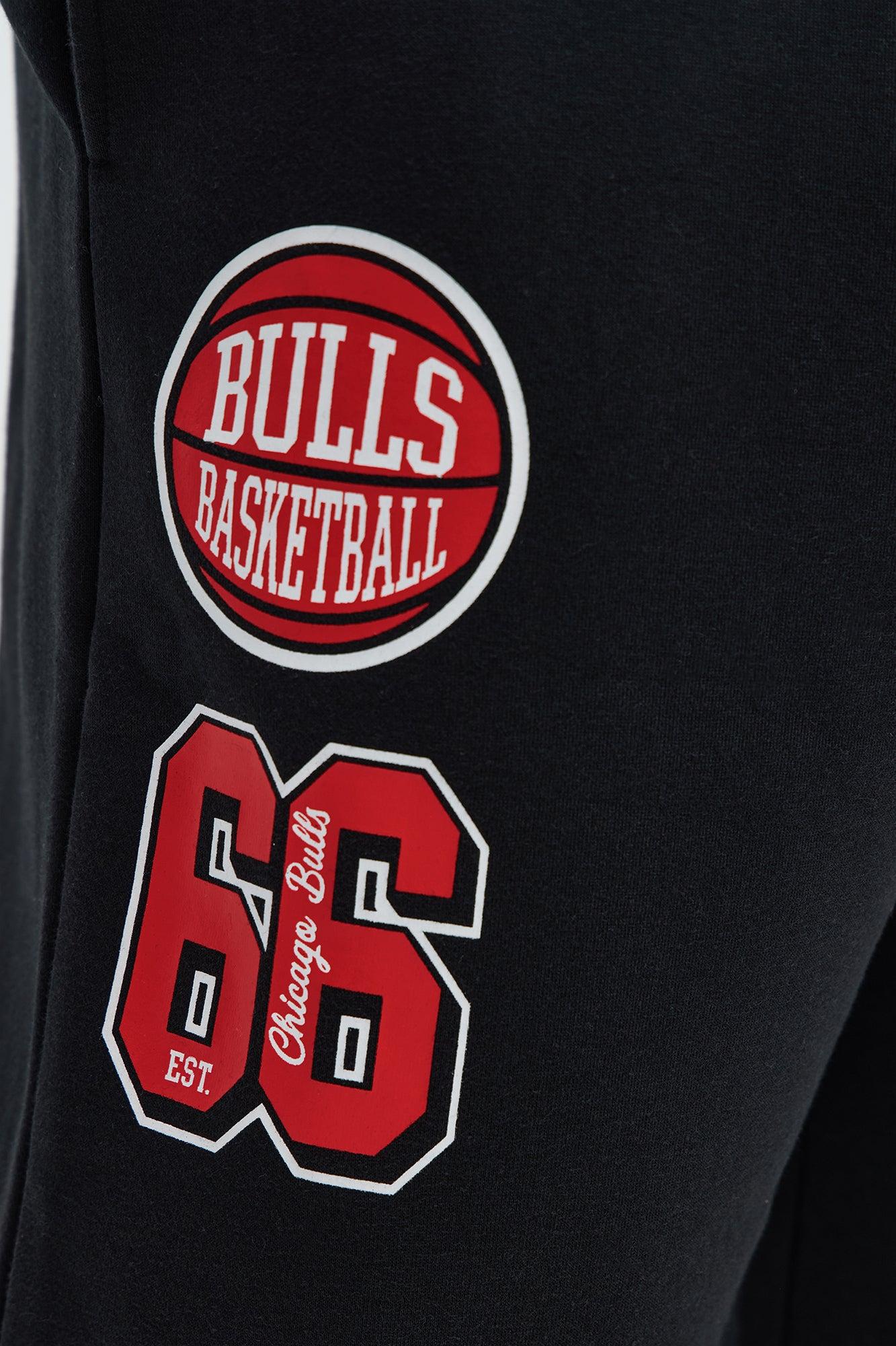 Bulls Basketball Sweatpants - Black Male Product Image