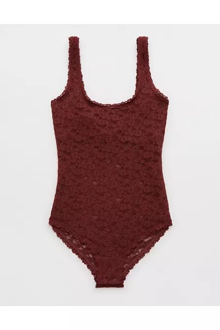 Show Off Vintage Lace Scoop Bodysuit Women's Product Image