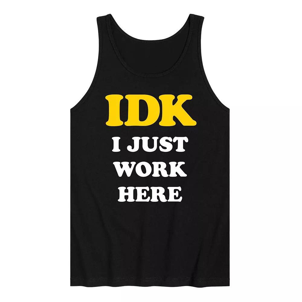 Men's Barbie® Already Tired Work Graphic Tank Top,  Product Image