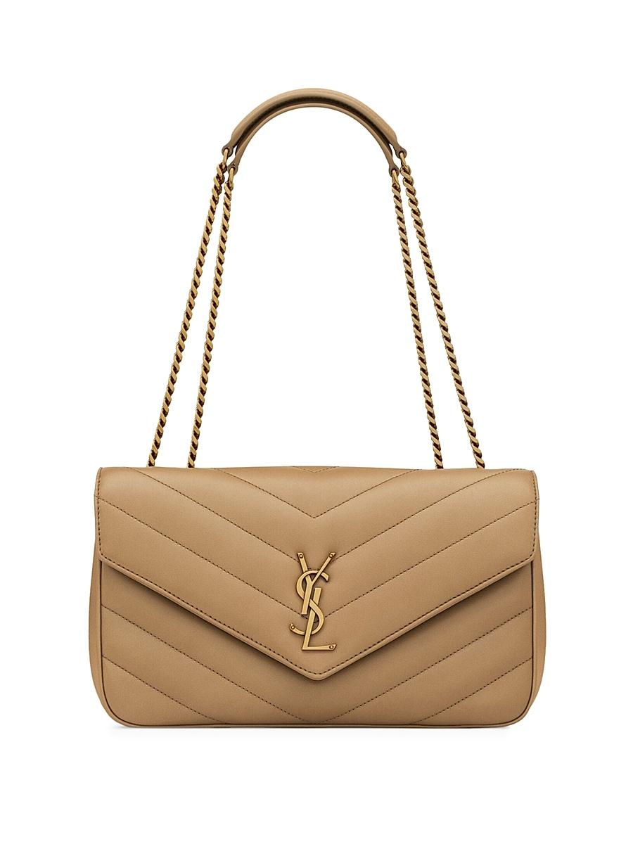 Womens Loulou Medium Shoulder Bag in Lambskin Leather Product Image