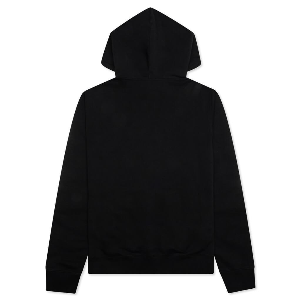 Fleece Eusebio Hoodie Curb Long - Black Orange Male Product Image