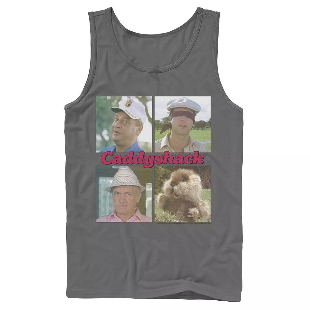 Men's Caddyshack Portrait Box Up Tank Top, Size: Small, Grey Product Image