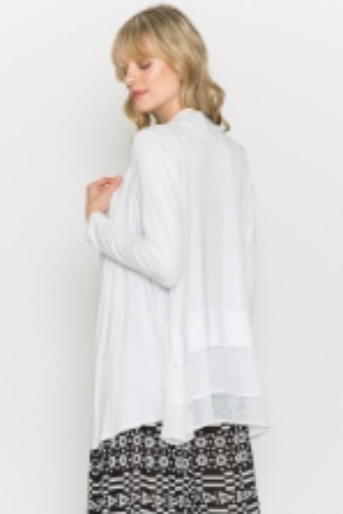 White Cardigan Product Image
