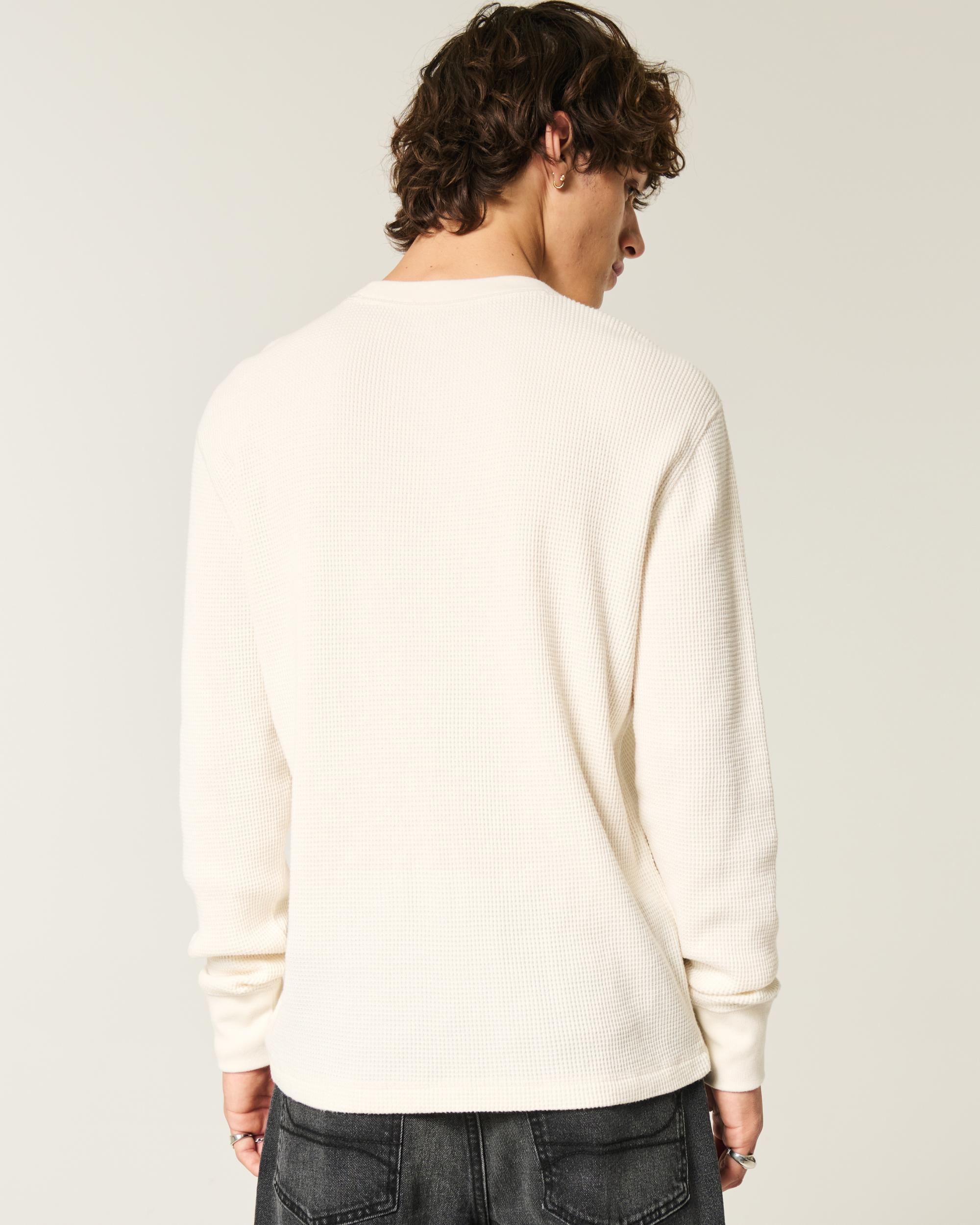 Long-Sleeve Waffle Michigan Graphic Tee Product Image