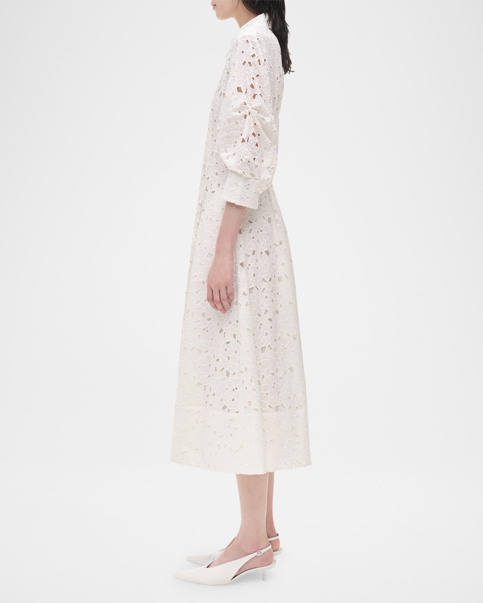Jazz Embroidered Midi Shirtdress Product Image