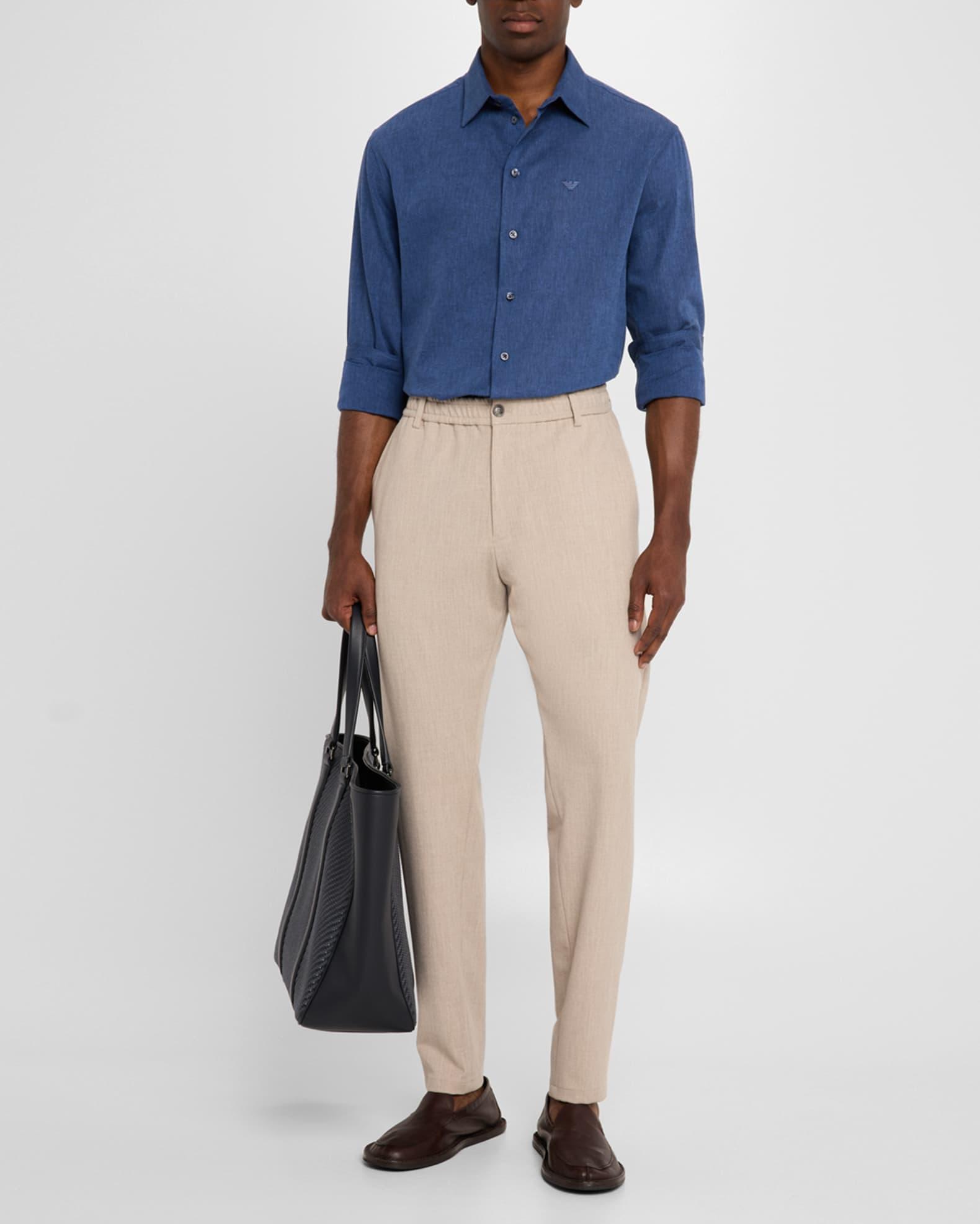 Men's Linen and Cotton Sport Shirt Product Image