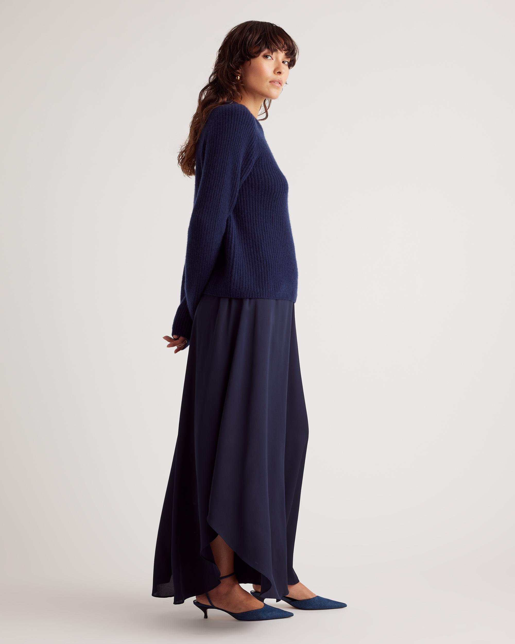 Quince | Women's Washable Stretch Silk Palazzo Pants Size XL, Mulberry Silk Product Image