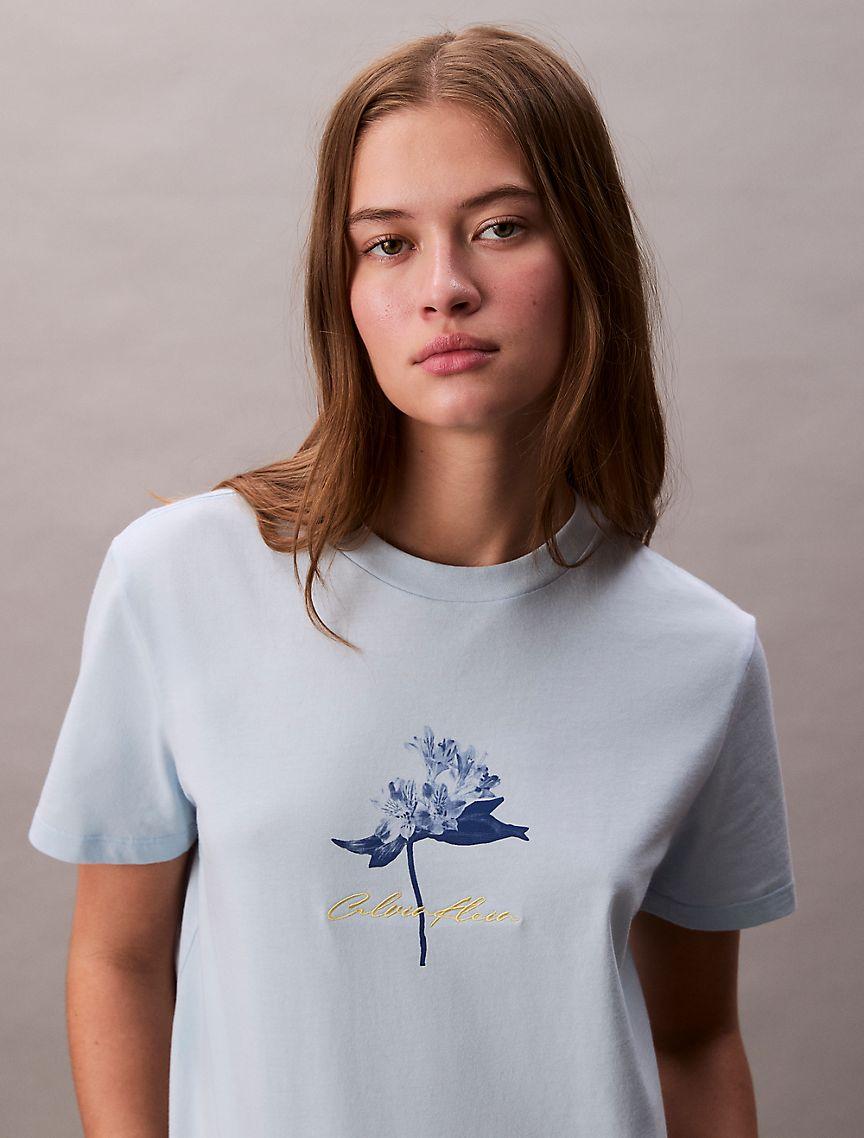Logo Floral Graphic Classic T-Shirt  Product Image