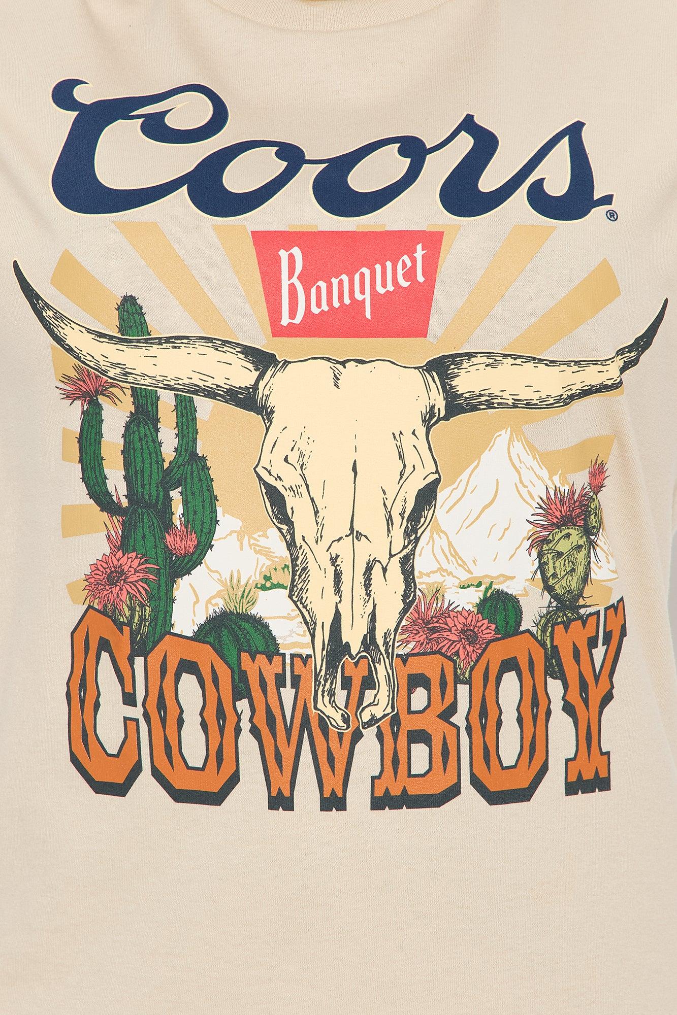 Coors Cowboy Oversized Tee - Sand Product Image