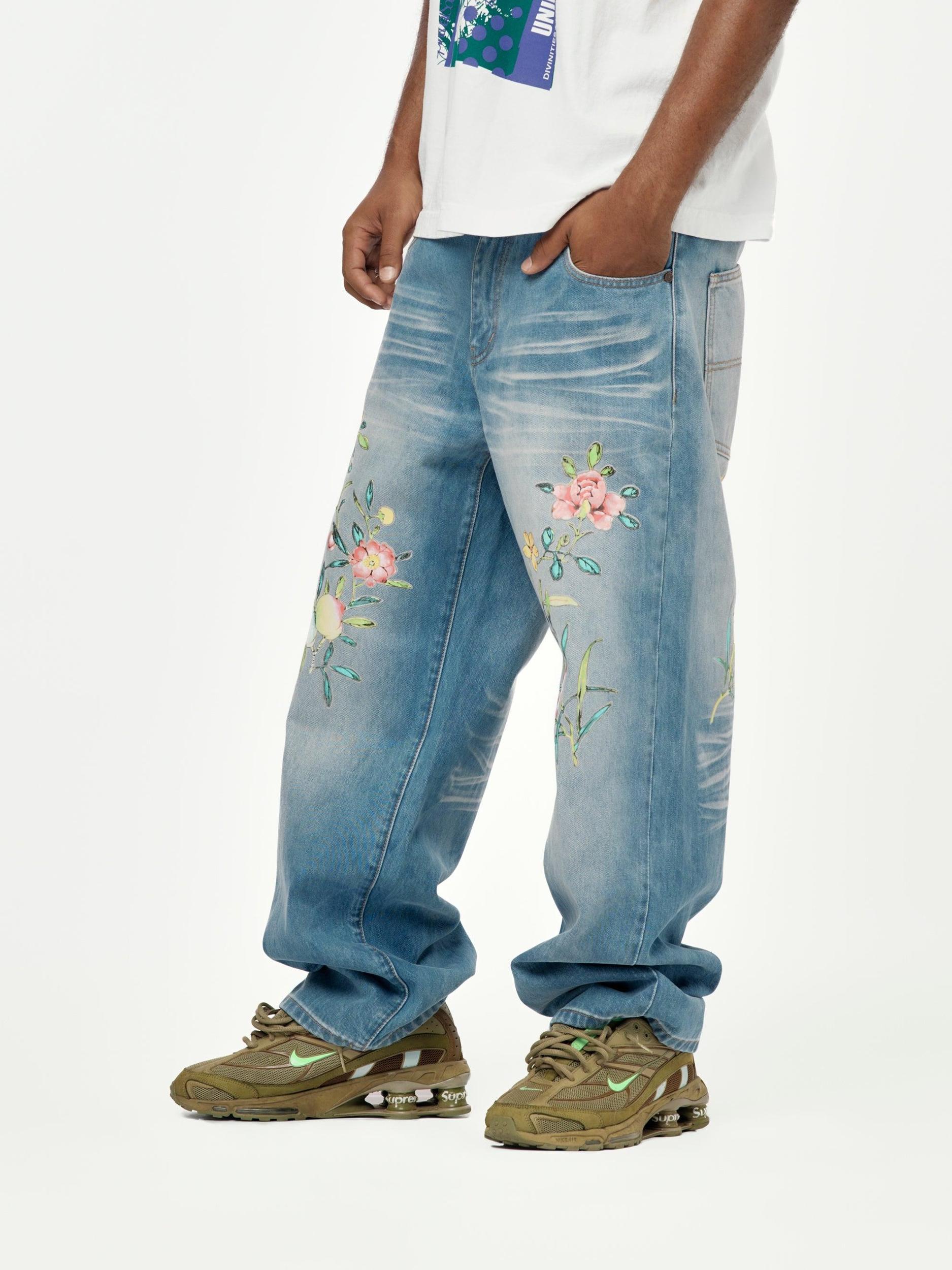 Divinities x Union Distressed Jeans (Stone Wash) Product Image