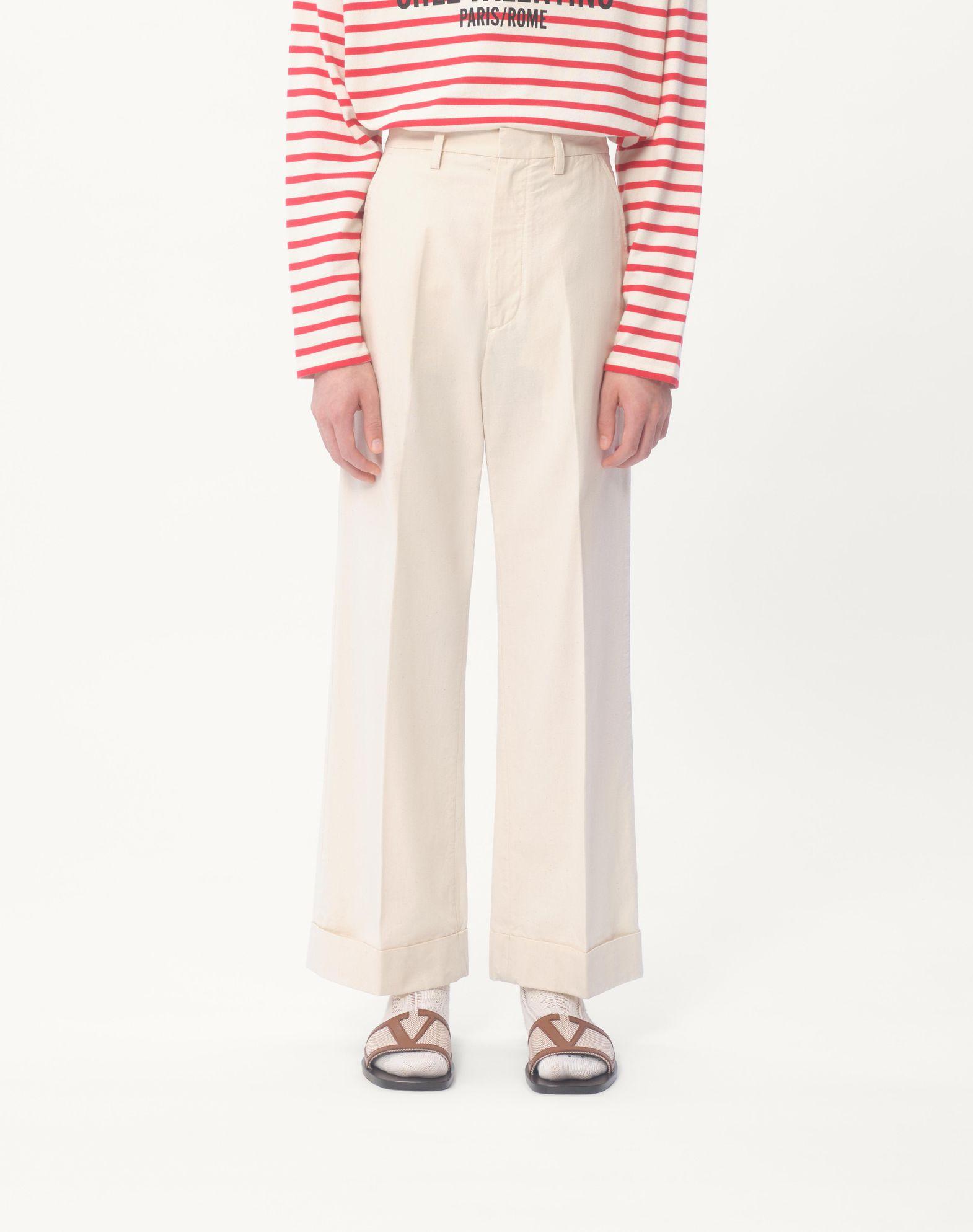 Cuffed Denim Pants Product Image