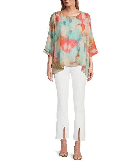 Slim Factor by Investments Ponte Knit No Waist Kick Flare Leg Pants Product Image