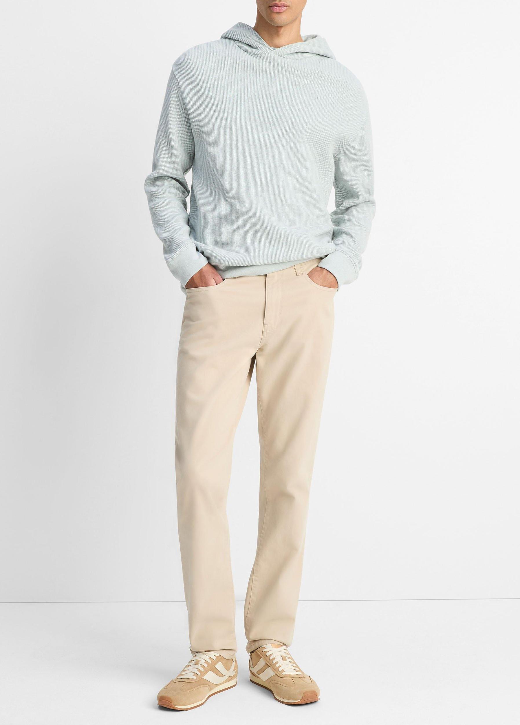 Mouliné Pima Cotton Thermal Hoodie Product Image