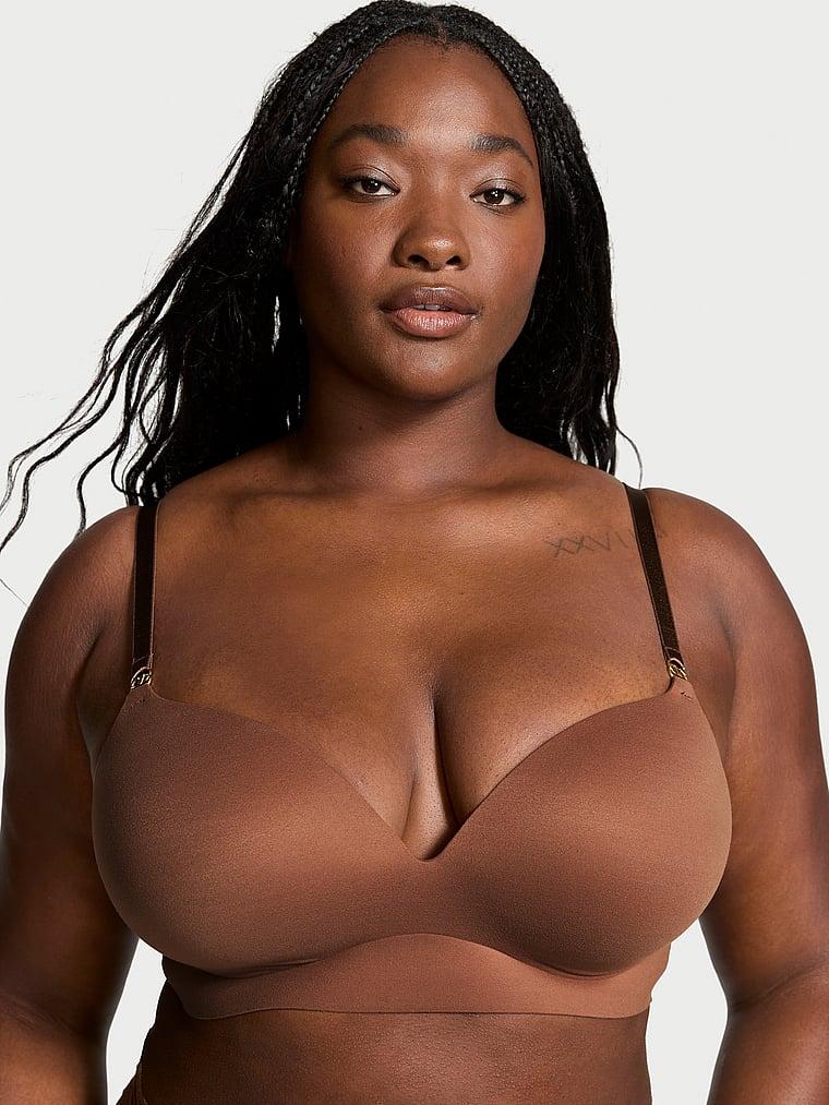 Smooth Wireless Push-Up Plunge Bra Product Image