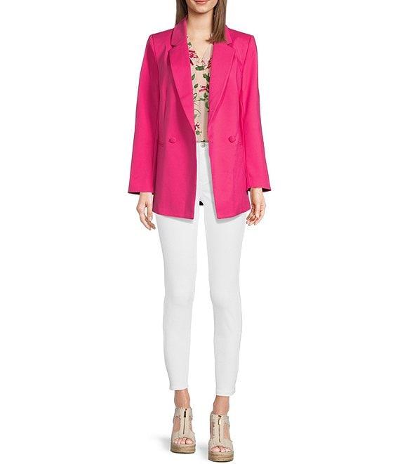 Gibson & Latimer Perfect Fit Ankle Side Slit Skinny Twill Jeans Product Image