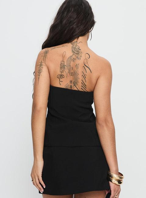Lavish Living Strapless Top Black Product Image